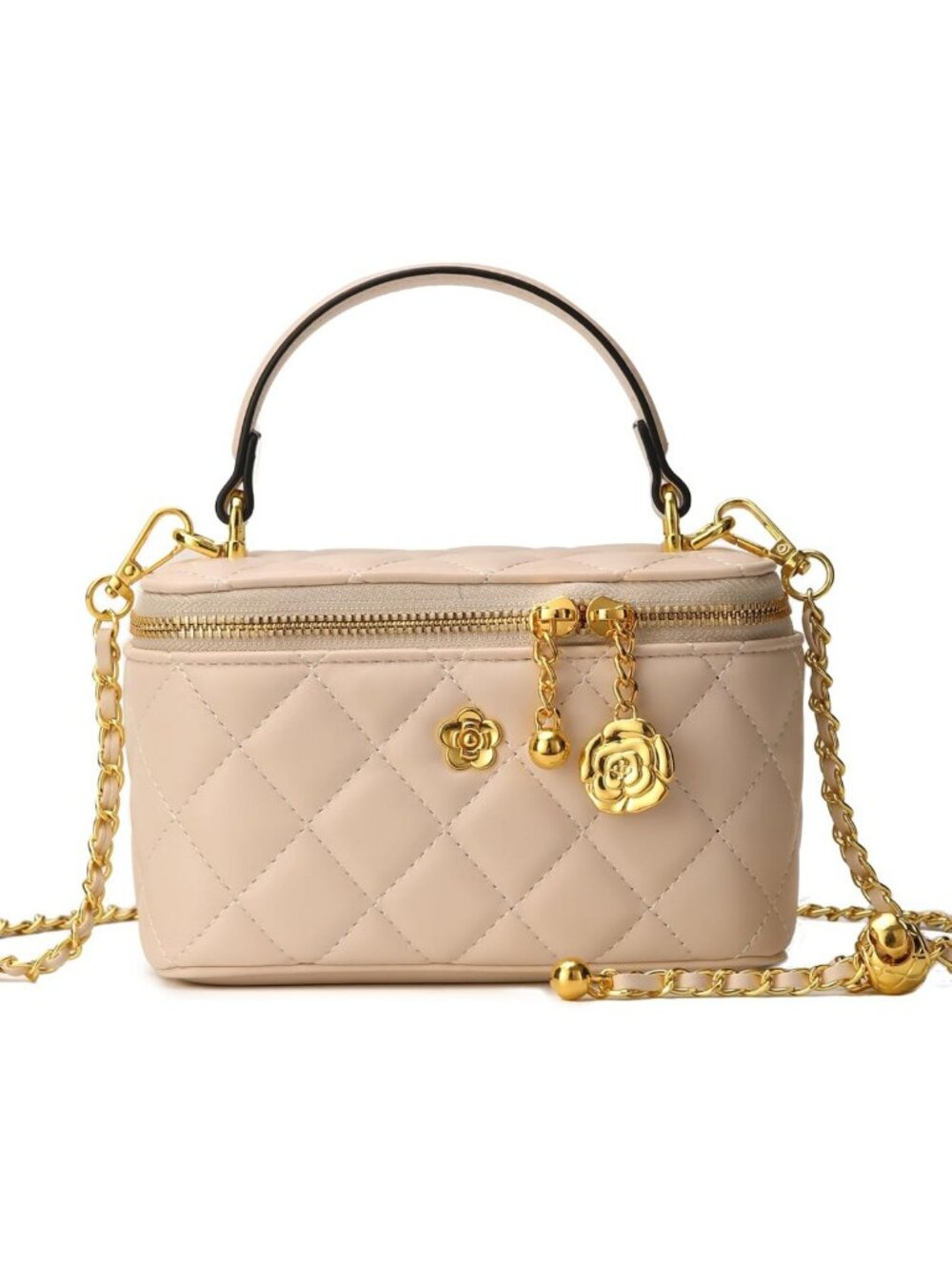 Chic Mini Leather Crossbody Purse for Women | Stylish Top Handle Box Bag